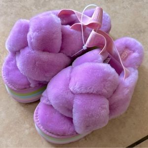 Women Platform Ugg Slippers Size 7